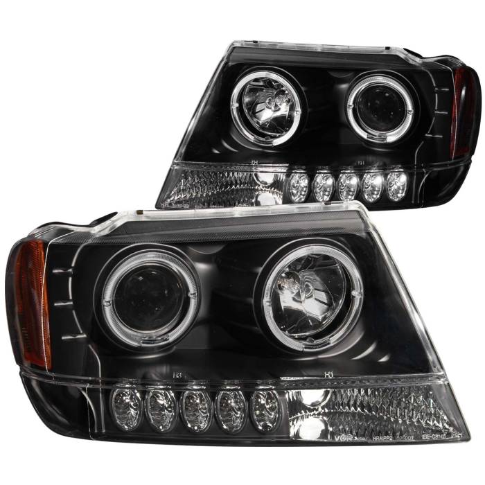 Anzo USA - Anzo USA Projector Headlight Set w/Halo 111043