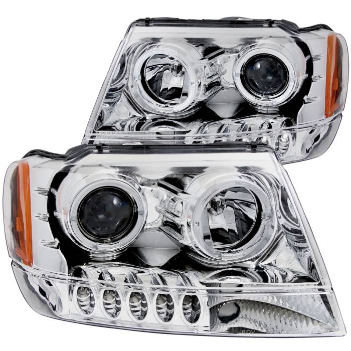 Anzo USA - Anzo USA Projector Headlight Set w/Halo 111044