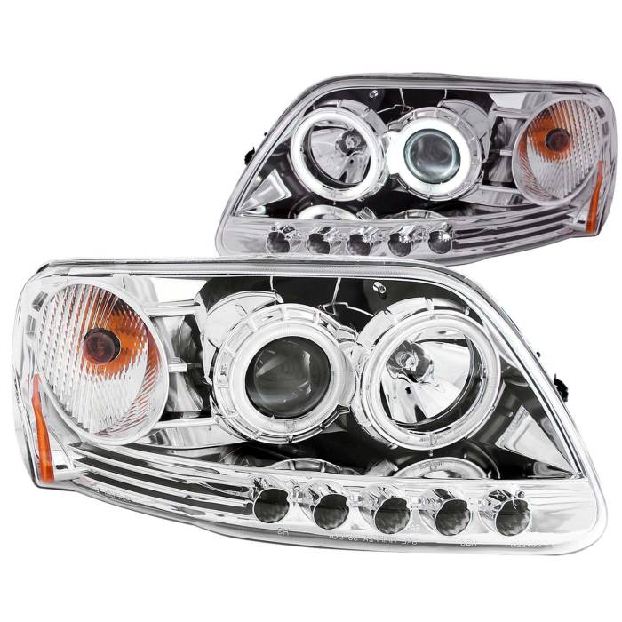 Anzo USA - Anzo USA Projector Headlight Set w/Halo 111054