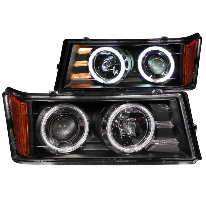 Anzo USA - Anzo USA Projector Headlight Set w/Halo 111079