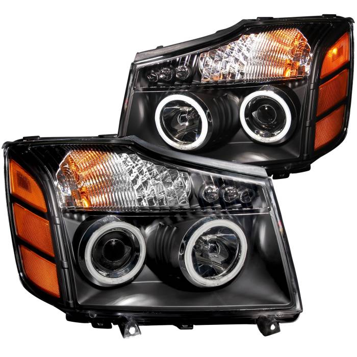 Anzo USA - Anzo USA Projector Headlight Set w/Halo 111095