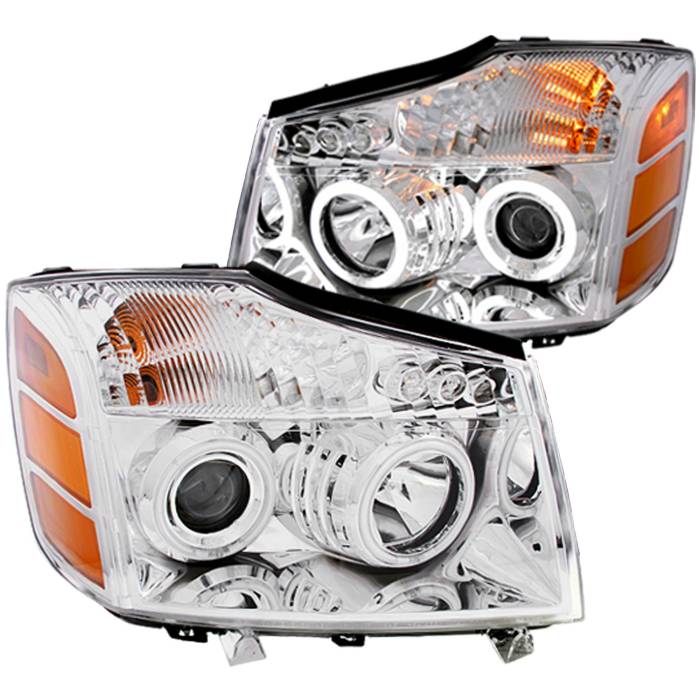 Anzo USA - Anzo USA Projector Headlight Set w/Halo 111094