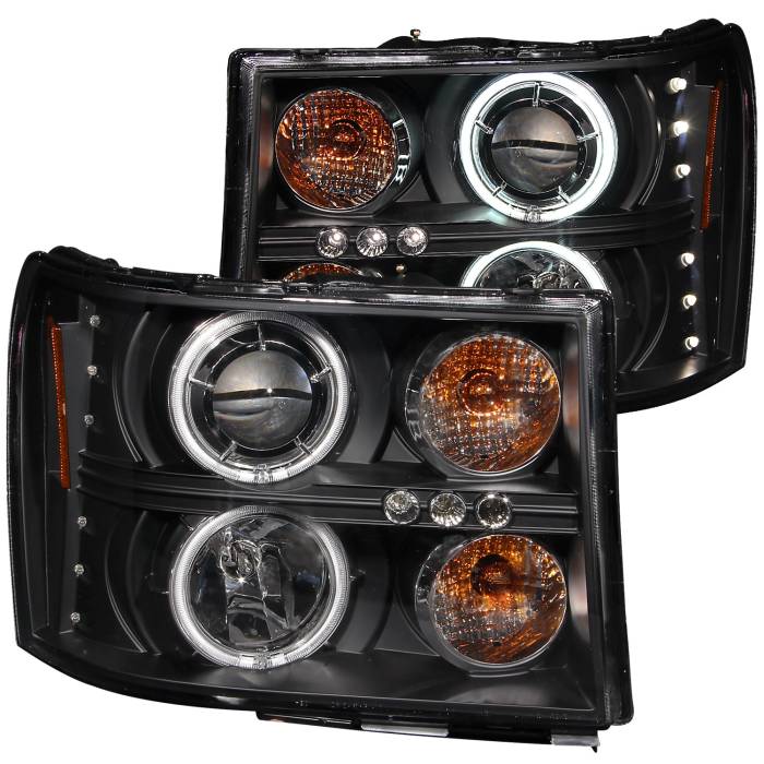 Anzo USA - Anzo USA Projector Headlight Set w/Halo 111125