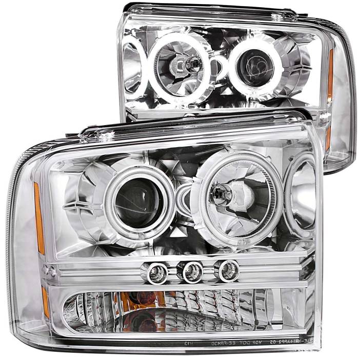 Anzo USA - Anzo USA Projector Headlight Set w/Halo 111118