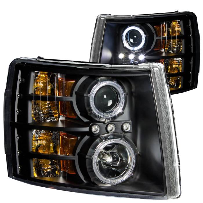 Anzo USA - Anzo USA Projector Headlight Set w/Halo 111107