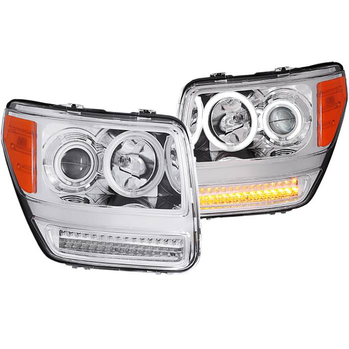 Anzo USA - Anzo USA Projector Headlight Set w/Halo 111144