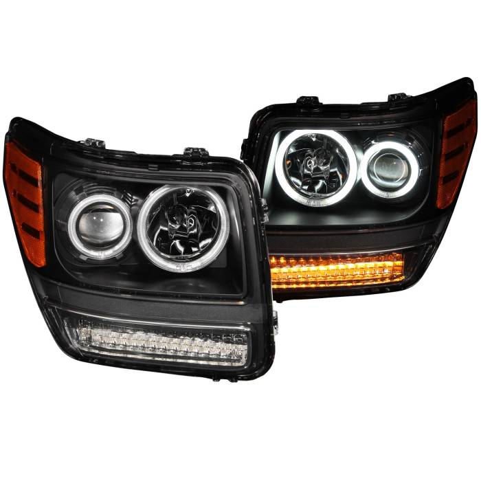 Anzo USA - Anzo USA Projector Headlight Set w/Halo 111145