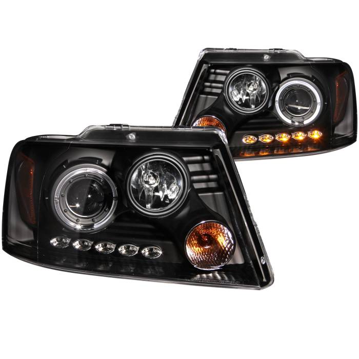 Anzo USA - Anzo USA Projector Headlight Set w/Halo 111028