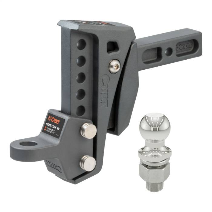 CURT - CURT Rebellion XD Adjustable Cushion Hitch Ball Mount 45981