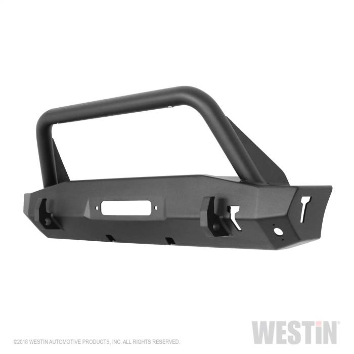 Westin - Westin WJ2 Stubby Front Bumper w/Bull Bar 59-80015