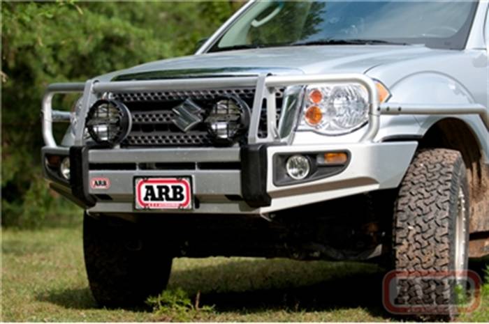 ARB 4x4 Accessories - ARB 4x4 Accessories Front Deluxe Bull Bar Winch Mount Bumper 3438280