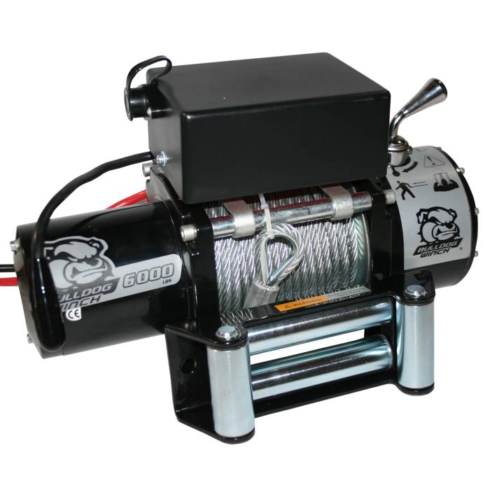 Bulldog Winch - Bulldog Winch 6000lb Winch with Roller Fairlead (10004)