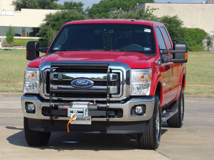 Bulldog Winch - Bulldog Winch Grille Guard, Black 2011 Ford Super Duty (733644B)