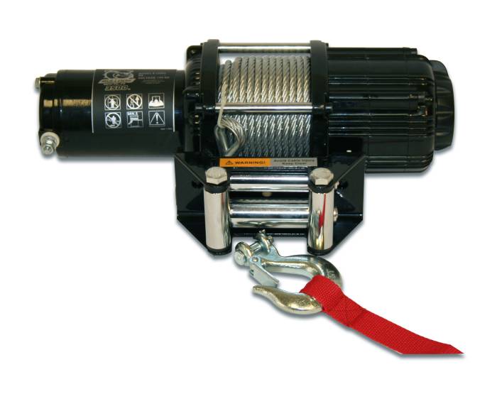 Bulldog Winch - Bulldog Winch 3500lb UTV/Utility Winch, Two Switches, Mounting Channel, Roller Fairlead (15005)