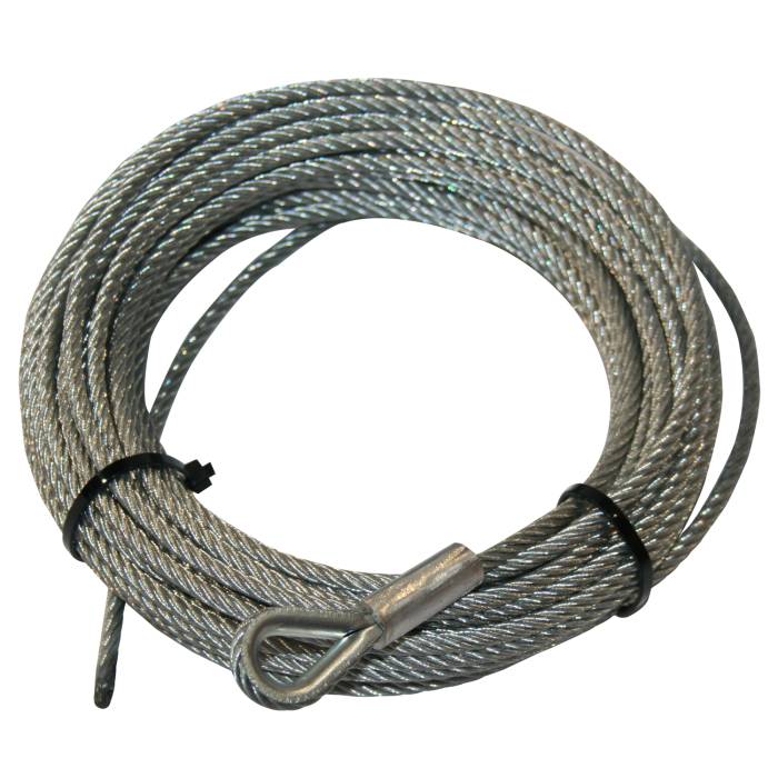 Bulldog Winch - Bulldog Winch Wire Rope for 15017, 3/16"x45' (20222)