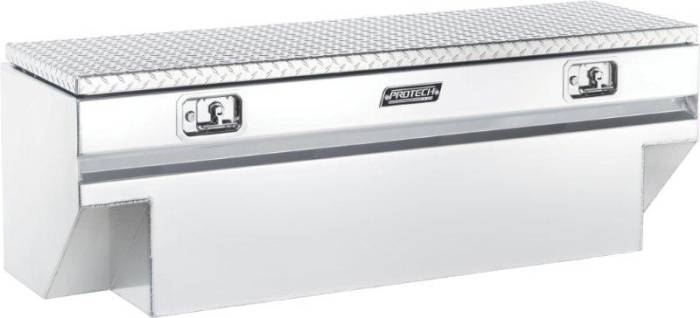 ProTech - ProTech In-Bed Box; Notched; Single,\Diamond Plate Lid (54-8420-20)