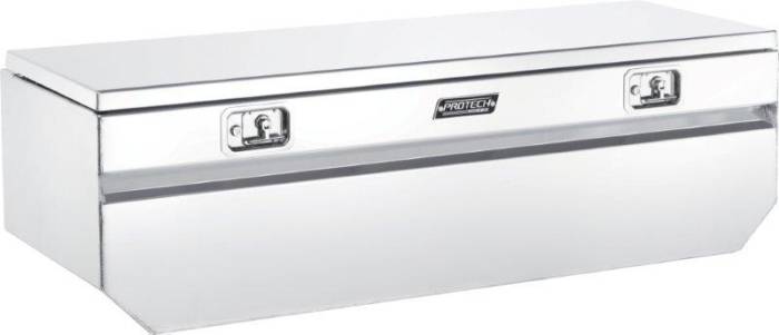 ProTech - ProTech In-Bed Box; V-Notched; Single, Polished Aluminum Lid (54-8486)