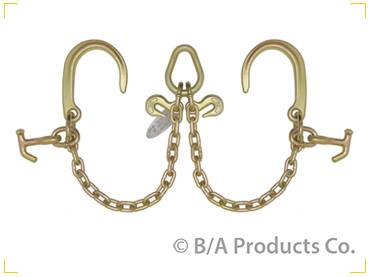 B/A Products - B/A Products V-Chain; 8" J Hooks & Hammerhead T-J Combo Hooks (N711-8DH3)