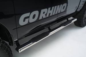 Go Rhino - Go Rhino - 10473PS - 1000 Series 4in Oval Side Steps, Polished Stainless, 73in long, - Image 2