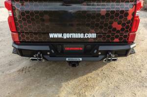 Go Rhino - Go Rhino - 28176T - BR20.5 Rear Replacement Bumper for 2019 Chevy Silverado, Black Powdercoat - Image 1