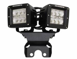 Go Rhino - Go Rhino - 599502T - Jeep Wrangler JL & JLU Hard Top Rear Light Mounts for two 3in x 3in LED Cubes - Image 1