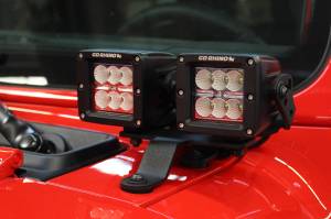 Go Rhino - Go Rhino - 730230T - Jeep Wrangler JL & JLU Windshield Cowl Mount for 3in X 3in Dual Cubes - Image 2