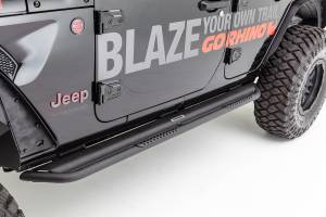 Go Rhino - Go Rhino - DS4505T - Dominator DS Sliders w/ Optional Removeable Step Pads, Black Powdercoat Finish - Image 1