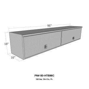 Westin - Westin Brute High Capacity HD TopSider Tool Box 80-HTB96C - Image 2