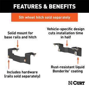 CURT - CURT Fifth Wheel Custom Bracket Kit 16465 - Image 2