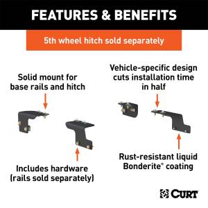 CURT - CURT Fifth Wheel Custom Bracket Kit 16468 - Image 2