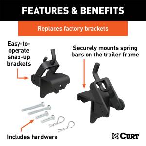 CURT - CURT Weight Distribution Hitch Hook-Up Bracket 17208 - Image 2