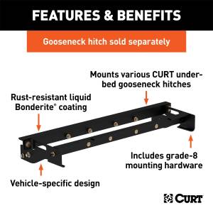 CURT - CURT 600 Series Install Kit Gooseneck Hitch 60641 - Image 2