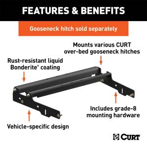 CURT - CURT Gooseneck Hitch Folding Ball Install Kit 61503 - Image 2