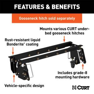 CURT - CURT Double Lock Gooseneck Install Kit 60661 - Image 2