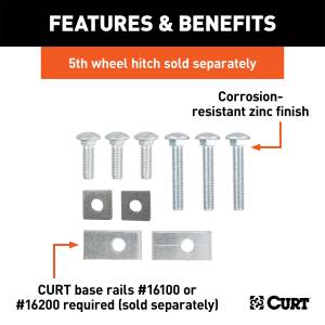 CURT - CURT Fifth Wheel Custom Bracket Kit 16304 - Image 2