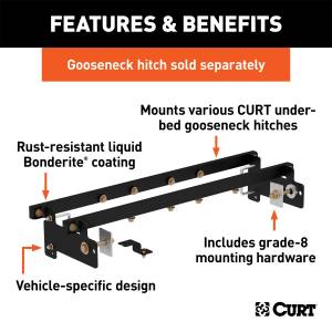 CURT - CURT 600 Series Install Kit Gooseneck Hitch 60632 - Image 2