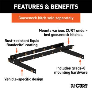 CURT - CURT 600 Series Install Kit Gooseneck Hitch 60635 - Image 2