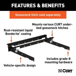 CURT - CURT 600 Series Install Kit Gooseneck Hitch 60636 - Image 2