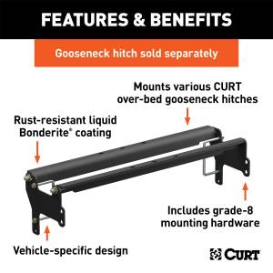 CURT - CURT Gooseneck Hitch Folding Ball Install Kit 61341 - Image 2