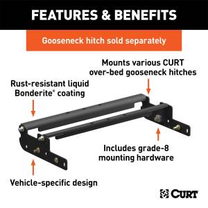 CURT - CURT Gooseneck Hitch Folding Ball Install Kit 61332 - Image 2