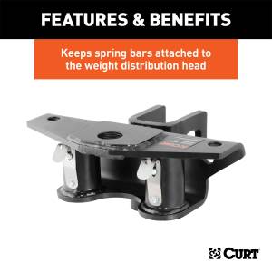 CURT - CURT Weight Distribution Hitch Round Bar Retainer Package 17109 - Image 3