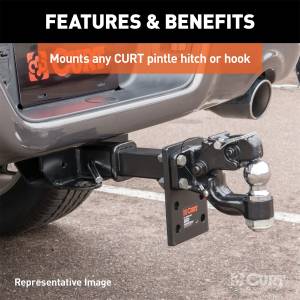 CURT - CURT Adjustable Pintle Mount 48329 - Image 4