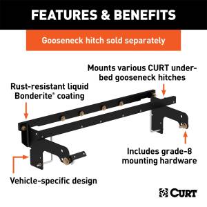 CURT - CURT 600 Series Install Kit Gooseneck Hitch 60652 - Image 2