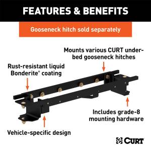 CURT - CURT 600 Series Install Kit Gooseneck Hitch 60667 - Image 2