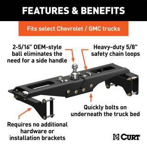 CURT - CURT OEM Style Gooseneck Hitch 60642 - Image 2