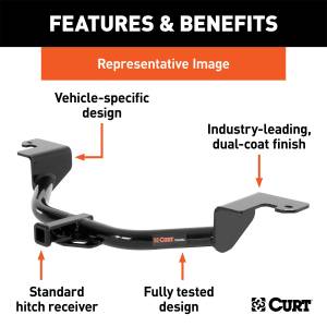 CURT - CURT Class I 1.25 in. Receiver Hitch 11115 - Image 2