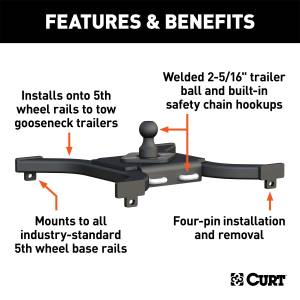 CURT - CURT Spyder Gooseneck 16085 - Image 3