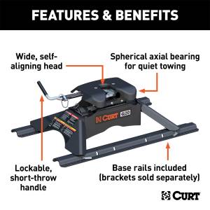 CURT - CURT Q20 Fifth Wheel Hitch 16131 - Image 3