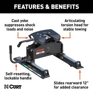 CURT - CURT A16 Fifth Wheel Head Unit 16521 - Image 3