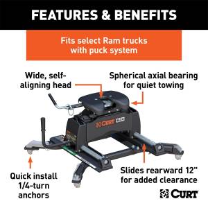 CURT - CURT Q24 Fifth Wheel Hitch 16688 - Image 3